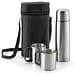 DURANT. Set aus Edelstahl-Thermoskanne und Becher, Silber