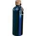 Edelstahltrinkflasche mit Karabiner, 750ml, dunkelblau