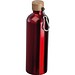 Edelstahltrinkflasche mit Karabiner, 750ml, rot