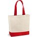 EDMONTON. Tragetasche aus 100% Canvas-Baumwolle (280 g/m²), Rot