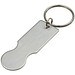 Schlüsselanhänger mit Einkaufswagenlöser Open IT, silber