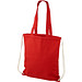 Eliza 240 g/m² Baumwoll-Kordelzug-Rucksack, rot
