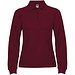 Estrella Langarm Poloshirt für Damen, Garnet, XL