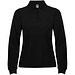 Estrella Langarm Poloshirt für Damen, schwarz, S