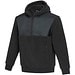 Evans Sherpa Fleecepullover Half-Zip Unisex, schwarz, XL