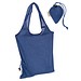 Faltbare Einkaufstasche aus Baumwolle, blau