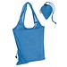 Faltbare Einkaufstasche aus Baumwolle, hellblau