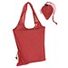 Faltbare Einkaufstasche aus Baumwolle, rot