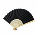 Faltbarer Fächer BAMBOO COOL,schwarz