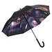 FARE® AC-Stockschirm Nature, schwarz/Feuerwerk-Design