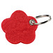 Filz-Schlüsselanhänger Motiv Blume, rot Filz-Schlüsselanhänger Motiv Blume, rot