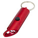 Flare IPX-LED-Lampe und Flaschenöffner aus recyceltem Aluminium mit Schlüsselanhänger, rot