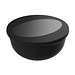 Food-Bowl ToGo, 1,0 l, schlichtes schwarz/transparent