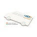 Geiger-Notes Haftnotiz Form aus 100 x 72 mm green+blue, inkl. Druck, Transporter