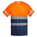 Funktionsshirt Tauri mit kurzen Ärmeln, XXXXL, navy/fluor orange