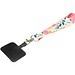 Gaby Mini Lanyard aus RPET mit Telefonhalterung und Sublimationsdruck, schwarz