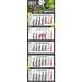 Geiger-Notes Monatskalender Penta Light 5 Bestseller, inkl. Druck, hellgrau