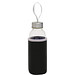 Glasflasche mit Hülle, 450 ml, schwarz