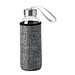 Glas-Trinkflasche TAKE JUTY, grau