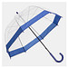 Glockenschirm HONEYMOON,blau, transparent