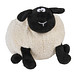 Großes Plüsch-Schaf SAMIRA, schwarz, weiß