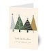 Grußkarte Weihnachten, Motiv Weihnachtswald, Danke an Partner