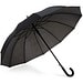 GUIL. Regenschirm mit 12 Stangen aus 190T-Polyester mit automatischer Öffnung, Schwarz