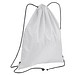 Gymbag aus recyceltem Polyester , weiß