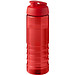 H2O Active® Eco Treble 750 ml Sportflasche mit Stülpdeckel & Trinkklappe, rot, rot