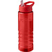 H2O Active® Eco Treble 750 ml Sportflasche mit Stülpdeckel & Trinktülle, rot, rot
