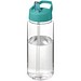 H2O Active® Octave Tritan™ 600 ml Sportflasche mit Ausgussdeckel, transparentklar/aquablau