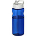 H2O Base Sportflasche mit Ausgussdeckel, 650 ml, blau,weiss
