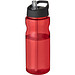 H2O Base Sportflasche mit Ausgussdeckel, 650 ml, rot,schwarz