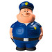 Herr Bert® Anti-Stress-Figuren Polizei-Bert, blau