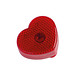 Herzförmiges Ansteckblinklicht, rot