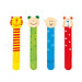 Holz-Lesezeichen FUNNY ANIMALS, 4-fach sortiert, Preis pro Stück,bunt