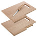 Holzbrett mit Messer Lizzano, braun