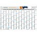 Geiger-Notes Wandplaner Horizont Recycling, blau