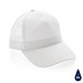 Impact AWARE™ 190gr Brushed rCotton 5 Panel Trucker-Cap, weiß