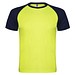 Indianapolis T-Shirt Unisex aus recyceltem Material, Fluor Yellow / schwarz, L