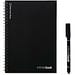 INFINITEBOOK PLAIN A5. "Infinitebook" mit flexiblem Einband und 15 unlinierten Whiteboard Seiten, Schwarz