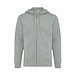 Iqoniq Abisko Zip-Kapuzenpullover aus recycelter Baumwolle, heather green