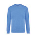 Iqoniq Denali ungefärbt. Rundhals-Sweater aus recycelter BW, heather blue