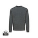 Iqoniq Denali ungefärbt. Rundhals-Sweater aus recycelter BW, ungefärbtes Anthrazit, M