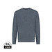 Iqoniq Denali ungefärbt. Rundhals-Sweater aus recycelter BW, ungefärbtes navy blau, XXS