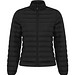 IQONIQ Maiko Damen Steppjacke aus recyceltem Polyester, schwarz, XXS