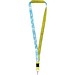 Isla 1-Meter-Lanyard mit Sublimation mit Sicherheitsverschluss, gelb