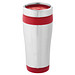 Isolierbecher Trend, 400 ml, silber/rot