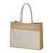 Jutetasche mit Vorfach 