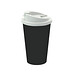 Kaffeebecher Premium Deluxe, 350 ml, schwarz/weiß
